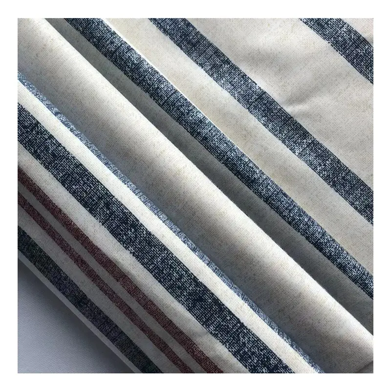 Tessuto di stampa 100% poliestere di tipo alternativo a strisce rosse bianche blu per ometextile