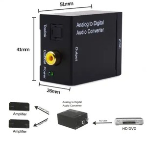 Convertitore Audio Professionale da Analogico a Digitale |   ADC a 24 <span class=keywords><strong>bit</strong></span>/192kHz |   Convertitore RCA/XLR a Ottico/Coassiale per Studio e Trasmissione - Product Image 5