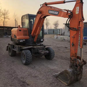 Fournisseur réel utilisé Original Doosan 150 pelle sur pneus DH150w-7 excavatrice sur pneus d'occasion excavatrice d'occasion japonaise à vendre - Product Image 3