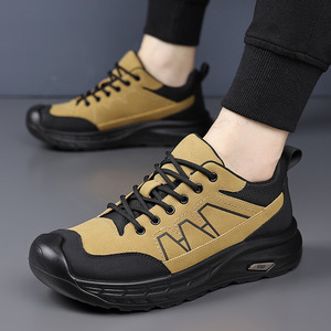 Zapatos de Senderismo para Hombre, Punta Redonda, Parte Superior de Malla, Suela de Goma, Entresuela EVA Anticolisión, para Todas las Estaciones, Uso en Viajes al Aire Libre - Product Image 4