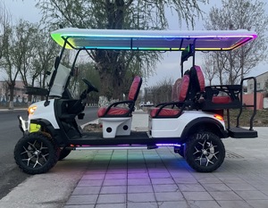 2026 CE Certified Factory Sightseeing 6-Seater Electric Golf Cart <strong>Black</strong> Model with 48v Battery Steel Material New Model <strong>Buggy</strong> - Product Image 6