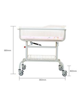 <span class=keywords><strong>Culla</strong></span> Trasparente Semplice con 4 Ruote Mobili Asta Idraulica Inclinabile Lettino per Neonati Letto per Bambini - Product Image 2