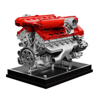 Kit de modèle métallique de moteur TECHING DM109 V12, assemblage DIY, super voiture, principes mécaniques de combustion interne à 12 cylindres