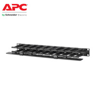 Gestionnaire de câbles horizontal APC NetShelter AR8602A 1U simple face avec couvercle noir 483 x 44 x 110 mm
