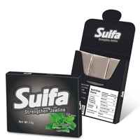 Prix d'usine 12 bâtonnets de chewing-gum naturel à la menthe poivrée et à la menthe verte, halal