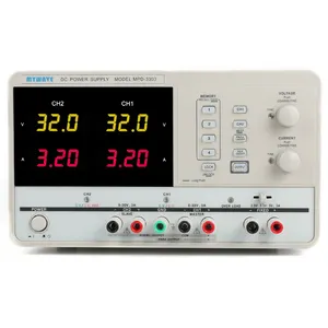 Fuente de alimentación ajustable para laboratorio, fuente de alimentación de 30V y 3A, pantalla Digital multicanal, regulador de voltaje programable AC DC lineal, MW MPD-3303