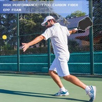 Raquettes de pickleball en fibre de carbone T700 de haute qualité, thermoformées, avec noyau en nid d'abeille GEN4 de 16 mm, 40 trous, surface améliorée pour une meilleure adhérence, pour enfants