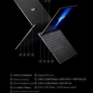 (Mise à Niveau 4060) PC Portable de Gaming Esports <span class=keywords><strong>Lenovo</strong></span> <span class=keywords><strong>Legion</strong></span> R7000 AMD Ryzen <span class=keywords><strong>7</strong></span> H 255 16 Go 512 Go RTX5060 15,3 Pouces 2,5K Économique Modèle 2025 - Product Image 6