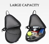 Sac à bandoulière de tennis en nylon imperméable pour les sports de plein air avec rangement pour raquettes et pagaies