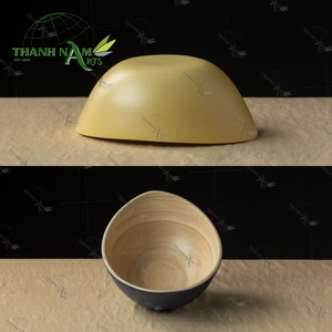 Cuenco poco profundo de bambú de núcleo personalizado OEM, plato de servicio de bambú natural ligero, respetuoso con el medio ambiente, fabricante de Vietnam - Product Image 6