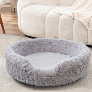 ที่นอนขนกระต่ายหนานุ่มที่นอนสุนัขแมวแบบสองด้านเสื่อหวายออร์โทพีวีถอดออกได้ - Product Image 4