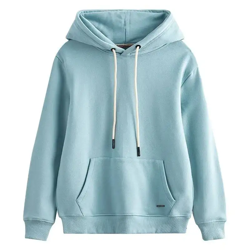 Sudaderas con capucha bordadas de alta calidad para hombre, suéter con capucha Retro grueso de lana pesada de invierno con técnica de tejido de punto