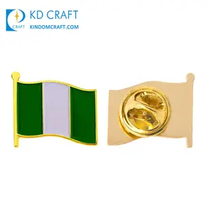 Custom Made Metal Enamel National Country Ghana Cameroon Kenya Congo Jamaica Egypt Nigeria South Africa Flag African Lapel Pin