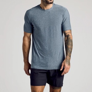 Faites votre propre chemise de compression Polyester Spandex léger respirant entraînement musculaire course à pied hommes séchage rapide Fit Gym chemises - Product Image 3