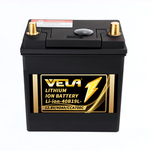 بطارية VELA 12.8 فولت 40 أمبير ساعة من نوع LiFePO4 موديل 40B19L |   بطارية 700CCA معتمدة من CE مع ضمان لمدة عامين و2000 دورة شحن للمركبات الكهربائية - Product Image 1
