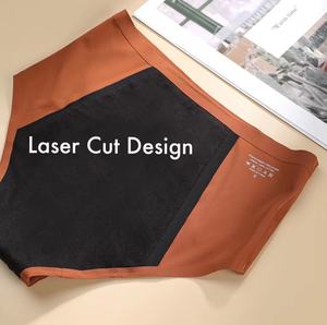 Ropa interior menstrual de seda cortada con láser, 4 capas, absorbente, flujo pesado, bragas menstruales a prueba de fugas para mujeres - Product Image 6