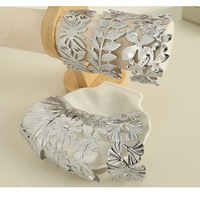 Bracelet pour femme en acier inoxydable 316L anti-ternissement, motif corail, fleur, plante, étoile de mer, placage PVD, titane personnalisé