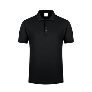 Polo Shirt Short Sleeve Solid Color Polyester Fiber Work Uniforms Daily Wear Sapphire Blue - Product Image 3