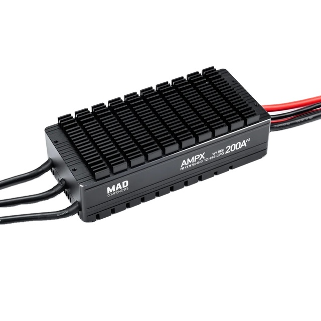 MAD AMPX 200A 12-24S HV ESC Regulator High Quality Brushless Electronic Motor Speed Controller Industrial Grade High Voltage ESC