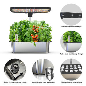 Smart Hydroponic Growing System with LED Plant <strong>Grow</strong> Light Indoor Herb Vegetable Cultivation <strong>Kit</strong> - Product Image 5
