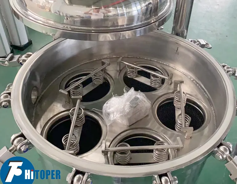 Filtro de presión de bolsa de alta eficiencia para filtración de cerveza filtro de lecho profundo de separación de líquidos de la industria
