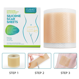 <span class=keywords><strong>Rouleau</strong></span> de cicatrice en silicone de marque privée OEM ODM pour les soins de la peau, patch de dissolvant de cicatrice médicale 1.5 mètres de feuilles de cicatrice en silicone - Product Image 5