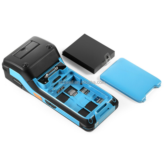 Android 13 Industrial Handheld Mobile Rugged Smartphone PDA with Thermal Printer and Barcode Scanner