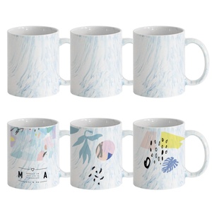 แก้วเซรามิคเคลือบสีดำ/ชมพู/น้ำเงิน ลายหินอ่อน ขนาด 11 ออนซ์ สำหรับงานพิมพ์แบบซับลิเมชั่น ทนทาน สวยงาม รับสกรีนโลโก้ สำหรับของขวัญส่งเสริมการขาย งานเลี้ยงครอบครัว - Product Image 3