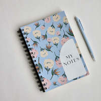 Cuaderno Espiral de Tapa Dura Kraft con Diseño de Logotipo Personalizado Premium, Impresión Artística con Lápiz, Diario de Planificación, Suministros de Regalo Personalizables