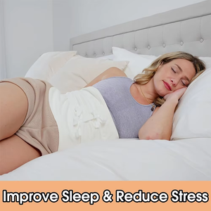 Kit kompres minyak jarak asli katun organik pembungkus minyak jarak dapat dipakai ulang memperbaiki tidur dan pencernaan mengurangi peradangan - Product Image 2