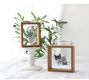 Hot Sale 6 Inch DIY Specimen Frame Wall Hanging Transparent Double Side Light Glass Photo Frame - Product Image 3