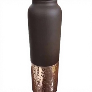Eco-Friendly Copper <b>Bottle</b> with Mug Modern Design Boiling <b>Water</b> Safe with Lid for Kitchen Outdoor & Office Use - Product Image 1