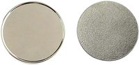 Marqueur de balle de golf en fer à impression personnalisée Marqueurs de golf vierges en métal Marqueur de balle en acier inoxydable en alliage de zinc argenté 25mm