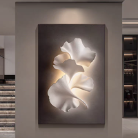 Vente en gros d'art mural encadré de style lumineux, art abstrait moderne, peinture en porcelaine cristalline pour la décoration murale du salon, de la chambre à coucher et du bureau