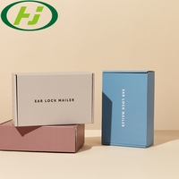 Courrier d'impression personnalisée, pour le courrier, les cosmétiques, le maquillage, les cadeaux, les professionnels, boîte en papier Kraft ondulé, 50 unités