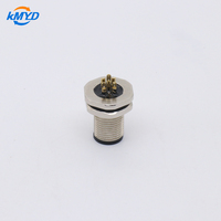 Conector Circular Macho Codificado A M12, Impermeable IP67, Montaje en Panel con Bloqueo Frontal, 2-17 Pines, Cable de Soldadura, Inserción en PCB, Cableado Industrial