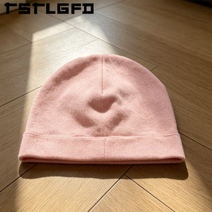 Custom Logo Printed Beanie Wholesale Bulk Pink Knit Hat With Soft Fabric <b>Winter</b> Cuffed Skull <b>Cap</b> Manufacturer - Product Image 3