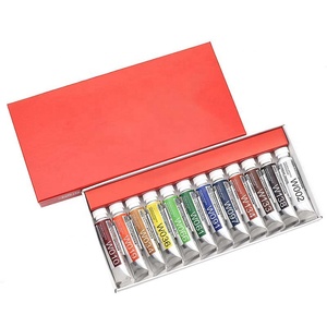 Boîtes suspendues violettes à cinq panneaux, 12 couleurs, Tube en aluminium, Gouache, <span class=keywords><strong>peinture</strong></span>, avec fenêtre en PVC - Product Image 3