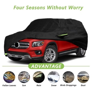 Housse de voiture SUV imperméable 210T adaptée à Mercedes-Benz <span class=keywords><strong>GLB</strong></span> 2019-2022, toutes saisons, avec fermeture éclair, protection contre la neige, la pluie, la poussière et la grêle - Product Image 3