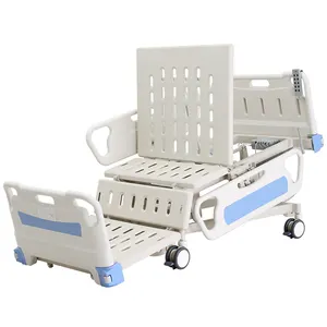 Factory bottom price five function electric medical bed ICU hospital bed