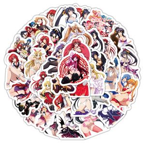 Autocollants Eco-Friendly <span class=keywords><strong>High</strong></span> <span class=keywords><strong>School</strong></span> <span class=keywords><strong>DXD</strong></span> en Gros, 60 Pièces, Vinyle, Fille Anime pour Coque de Téléphone, Décoration de Skateboard - Product Image 1