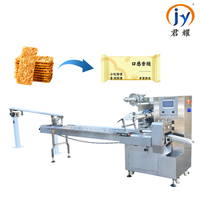 Système d'emballage à flux continu efficace pour biscuits et gâteaux, machine d'emballage de précision