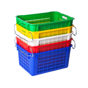 Nhựa doanh thu giỏ với xử lý, nestable lưới Thùng thông gió tươi sản xuất hộp - Product Image 6