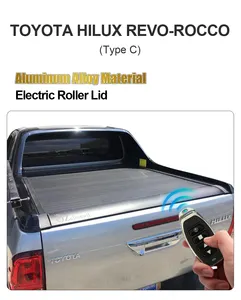 Zolionwil Truck Bed Cover Aluminium Hard Retract able Pickup Elektrische Persenning für Toyota Hilux Revo 2005-2023 Schwarz 2 Jahre