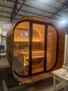 Sauna traditionnel en bois d'épicéa naturel, bon prix, pour 4 à 6 personnes, avec chauffage électrique - Product Image 2