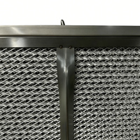 Filter Udara HEPA Suhu Tinggi dengan Separator Aluminium untuk Sistem Filtrasi Udara Panas HVAC Ruang Bersih