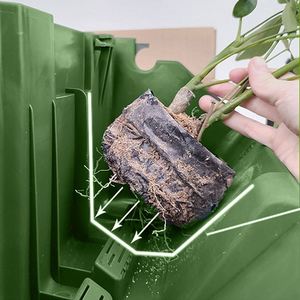 Système d'irrigation goutte-à-goutte <span class=keywords><strong>pour</strong></span> l'intérieur et l'extérieur, <span class=keywords><strong>bassin</strong></span> d'eau, plantes <span class=keywords><strong>de</strong></span> <span class=keywords><strong>jardin</strong></span> verticales, jardinière murale en plastique, pots <span class=keywords><strong>de</strong></span> fleurs - Product Image 3
