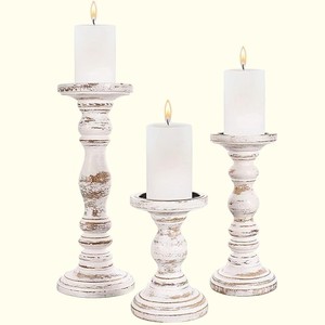 MOQ 1 Candeliere in Legno Personalizzato di Tendenza, Adatto per Soggiorno, Portacandele in Legno e Supporto per Candele in Legno - Product Image 3
