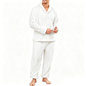 Ensemble de <span class=keywords><strong>pyjama</strong></span> pour <span class=keywords><strong>homme</strong></span> en flanelle 100% coton, ensemble de vêtements de détente à manches longues, vente en gros, vêtements de détente pour la maison, ensemble de <span class=keywords><strong>pyjama</strong></span> d'hiver - Product Image 2
