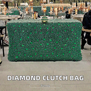 Shiny Diamond <b>Clutch</b> Bag New Crossbody Shoulder Evening Bag Shiny Rhinestone Made Suede Crystal for Bridal Wedding <b>Bridesmaid</b> - Product Image 2